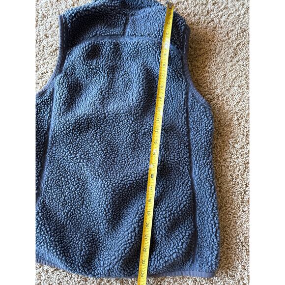 L.L. Bean Gray Sherpa Fleece XS Women’s Vest Orange Accents - Picture 6 of 6